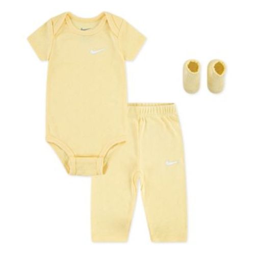 Baby Girls' Pointelle Bodysuit, Pants and Socks, 3-Piece Set