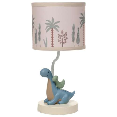 Lambs & Ivy Dino-Might Table Lamp in Blue and Sage Green