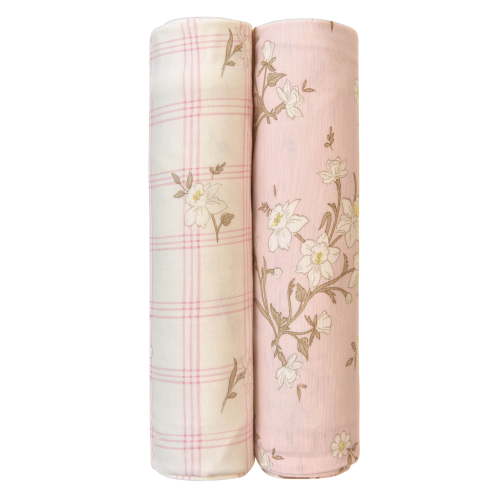 Modern Moments by Gerber Baby Neutral Super Soft Swaddle Blankets, 2-Pack, One Size