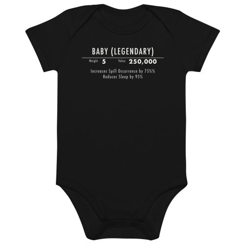 Skyrim Oblivion Organic Cotton Baby Bodysuit