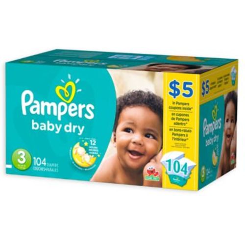 Pampers® Baby-Dry 104-Count Size 3 Disposable Super Pack Diapers