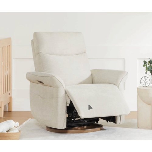 Vinca Power Swivel Nursery Glider Recliner with Power Lumbar & Headrest