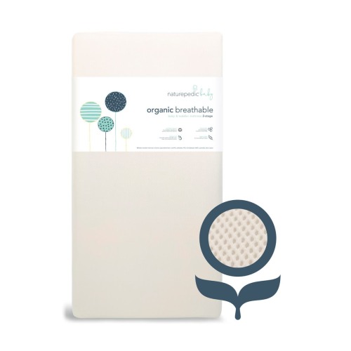 Organic Breathable 2-Stage Crib Mattress, One Size