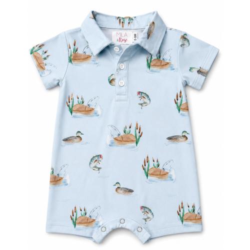 Lake Day Polo Shorty One-Piece