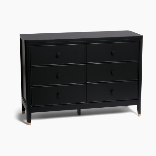 Little Seeds Aster 6-Drawer Dresser - Black