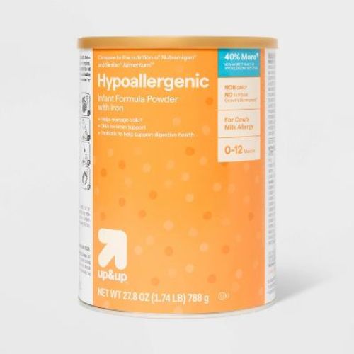Non -GMO Hypoallergenic Powder Infant Formula - 27.8oz - up&up™: Certified Gluten-Free, Non-GMO Project Verified, Unflavored