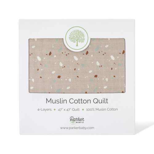 Pebble Muslin Baby Quilt | 100% Cotton Baby Blanket – Parker Baby Co.