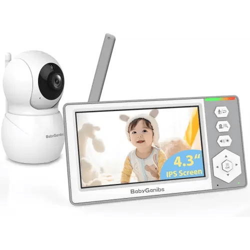 Baby Monitor with Camera and Audio, 4.3'' Video Baby Monitor with 1000ft Long Range and 30-Hour Battery, No WiFi,Night Vision, ECO Mode, 2-Way Talk
