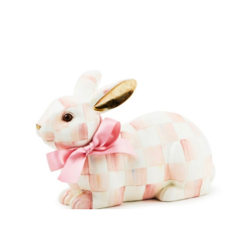 MacKenzie-Childs | Rosy Check Resting Bunny