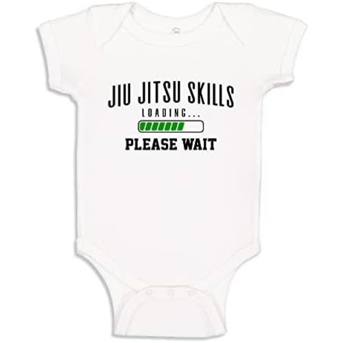 Jiu Jitsu Baby Bodysuit One Piece Or Toddler T-Shirt Jiu-Jitsu Skills Loading Please Wait