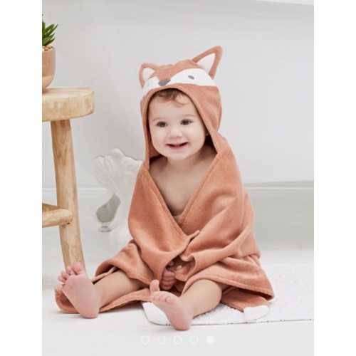 Personalized Hooded Towel/ Fox /Bath Wrap / Infant and Toddler / Perfect baby gift / Birthday Gift