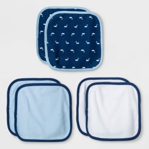 Baby Boys' 6pk Sleepy Tides Washcloths - Cloud Island™ Blue