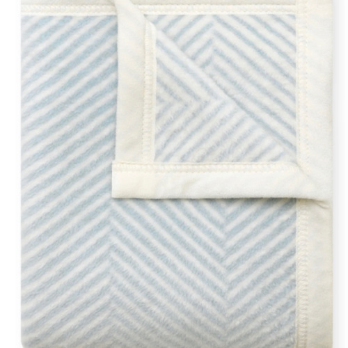 Harborview Herringbone Sky Mini Blanket