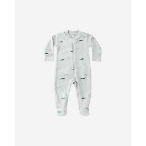 Zip Long Sleeve Sleeper Footie || Narwhals – Quincy Mae
