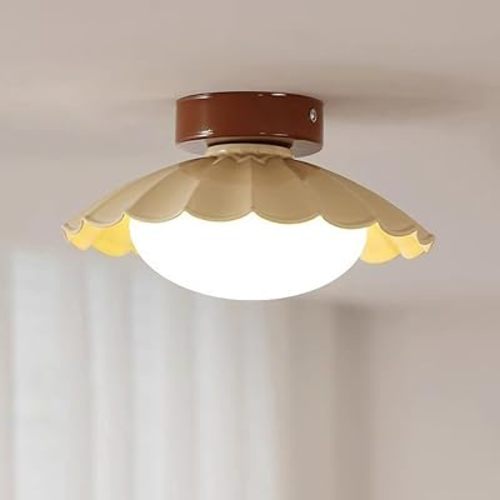Mid Century Modern Semi Flush Ceiling Light for Hallway and Entryway