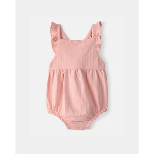Baby Girl Sleeveless Bubble Romper - Pink | Carter's