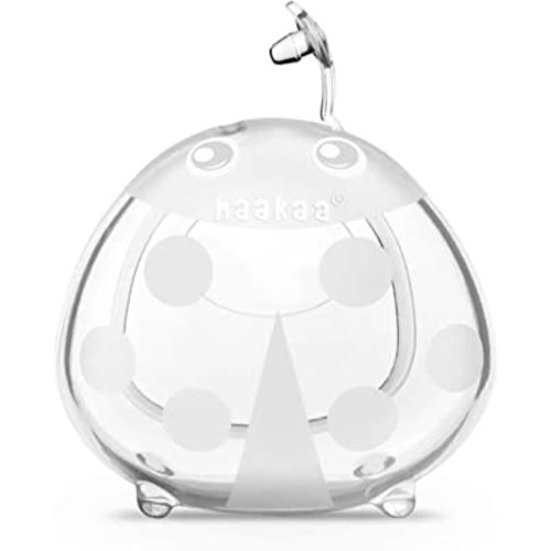 haakaa Ladybug Silicone Breast Milk Collector - Breast Shells Nursing Cup for Breastfeeding, Protect Sore Nipples, Extra-Soft and Reusable, 2.5oz/75ml, 1PC