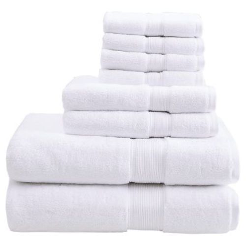Madison Park 8pc 100% Cotton Highly Absorbent Bath Towel Set