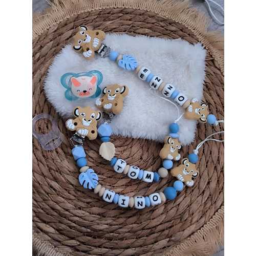personalized pacifier clip simba, first name, personalized pacifier clip, pen clip, pacifier clip, schnullerclip, savannah, lion king