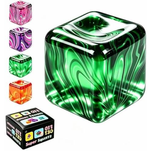 1 Pack Fidget Toys Squishy Stress Cube, Stress Balls for Kids Adults Squishies Stress Relief, Sugar Sensory Toys for Kids with Autism, Fidgets for Classroom Prize Toys