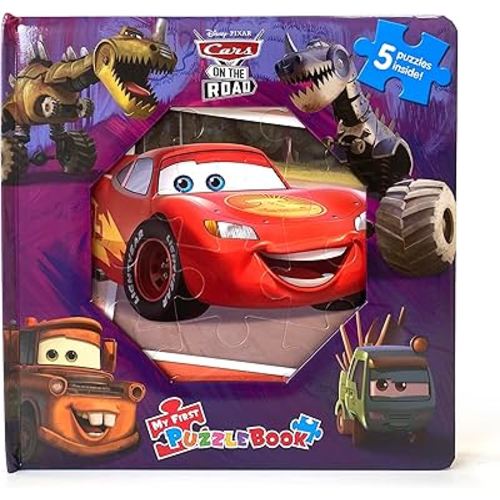 Disney / Pixar Cars on the Road My First Puzzle Book - Jigsaw Puzzles for kids, 10-page board book, 5 puzzles to enjoy