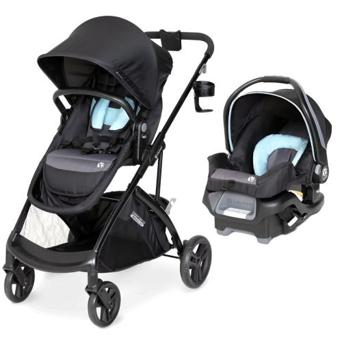 Baby Trend Modular Stroller Sonar Switch Travel System with Ally Infant Car Seat with Parent-Facing, Forward-Facing Configurations, Desert Blue