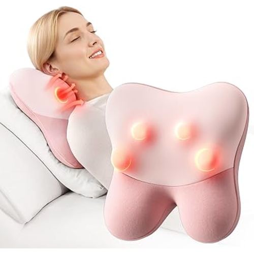 BOB AND BRAD Back Massager with Heat FSA Eligible, EZBack Corded Neck Massager for Pain Relief Deep Tissue, Shiatsu Back Shoulder and Neck Massage Pillow, Full Body Use, Christmas Gifts for Women Mom