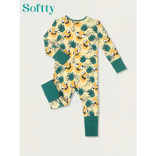 boys bamboo fiber bodysuit season long sleeve pants cartoon - Temu