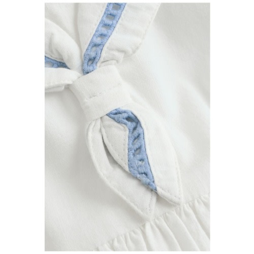 Sailor Collar Flutter Sleeve Dress, 3-6M