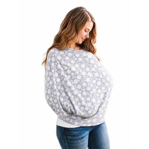Copper Pearl Nursing Cover for Breastfeeding – Multi-Use Baby Car Seat Canopy, Stroller Shade & Breast Feeding Wrap for Women, Stretchy Breathable Carseat Shawl for Boy or Girl, Lacie