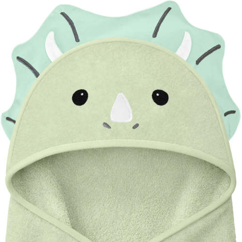 Cuddle Baby Hooded Towel - Triceratops / 2-Pack Regular