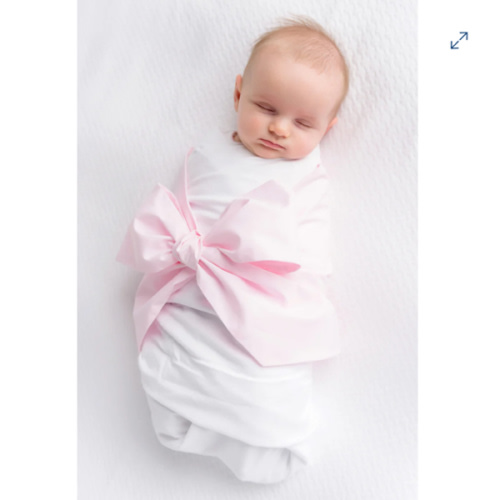 Bow Swaddle ® - Palm Beach Pink