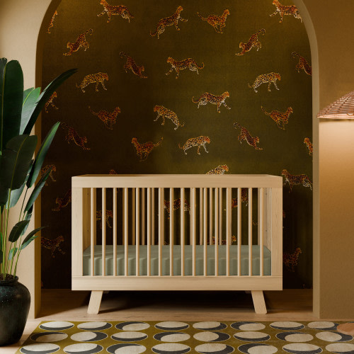 babyletto Hudson 3-in-1 Convertible Crib with Toddler Bed Conversion Kit - Natural
