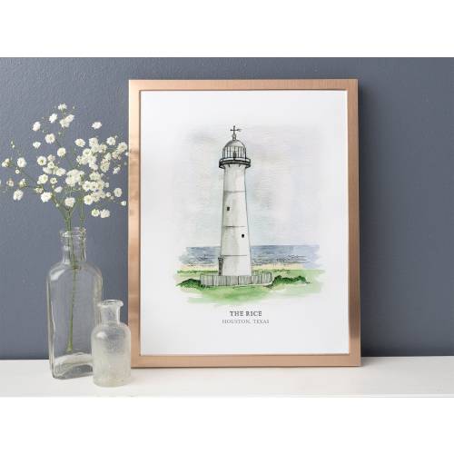 Biloxi Lighthouse - Watercolor Painting - Biloxi, Mississippi - Biloxi Light - Mississippi Lighthouse
