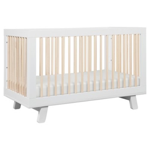 Babyletto Hudson 3-in-1 Convertible Crib - White/washed Natural