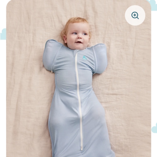 Swaddle Up™ Transition Bag 0.2 TOG Cotton Soft Blue