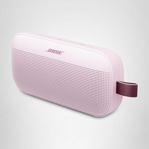 Bose SoundLink Flex Bluetooth Speaker (2nd Gen) - Portable Outdoor Speaker with Hi-Fi Audio, Waterproof and Dustproof, USB-C, Up to 12 Hours Battery Life, Petal Pink - Limited Edition Color