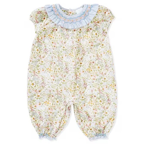 Edgehill Collection Baby Girls Floral Longall Romper | Dillard's
