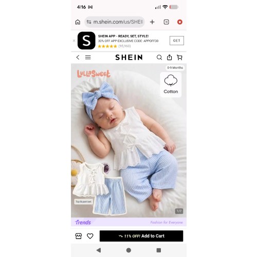 SHEIN Newborn Baby Girl Outfit Blue And White Stripe Summer Cute Baby Shower Sleeveless Top With Lace | SHEIN USA