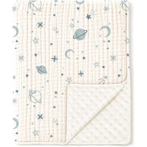 Konssy Soft Muslin Baby Blanket for Unisex Boys & Girls, 30 x 40 Inch