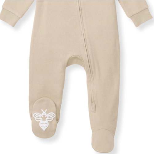 Burt's Bees Baby Boys Sleep and Play PJs, 100% Organic Cotton One-Piece Zip Front Romper Jumpsuit Pajamas