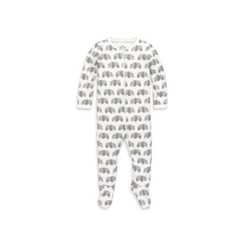 Baby Organic Animal Friends Zip Footie, 6-9M