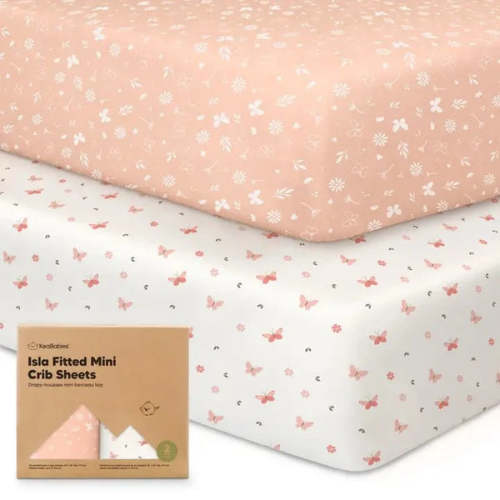 Kea Babies - Isla Fitted Mini Crib Sheets, Pack and Play Sheet