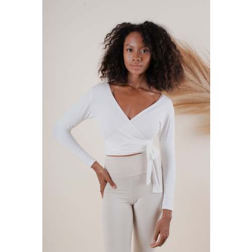 Agni Wrap Top Off White-Medium