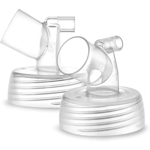 Maymom Widemouth Connector 2pc Compatible w Spectra S1 Spectra S2 Pump; Compatible with Medela PersonalFit Shield, Pumpin Pal Shield, Lansinoh Flange, Maymom MyFit Shields, MyFit Crater Shield