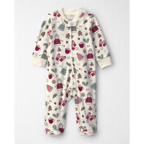 Baby Girl Organic Cotton Sleep & Play Pajamas in Winter Wonderland - Little Planet | Carter's