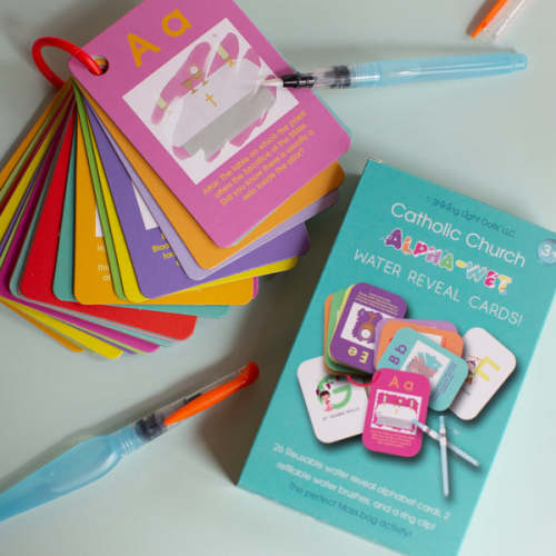 Catholic Church water reveal Cards