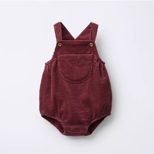 CORDUROY ROMPER - Burgundy | ZARA United States