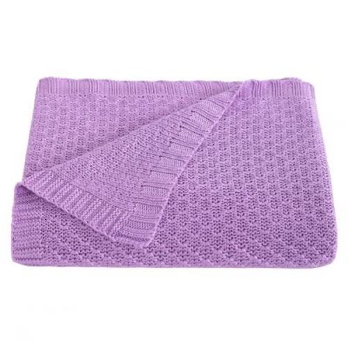 30"x40" Bamboo-Derived Rayon Toddler Blanket, Cooling Breathable Cable Knit Blanket for Crib & Stroller - NTBAY