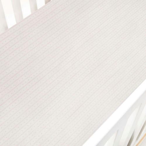 Petal Scallops Crib Sheet